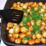 Stekt potatis i lantlig stil